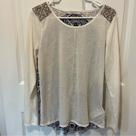 PrAna boho Chic Mandala Jivani Top Long Sleeves mosaic pattern athleisure Medium - Picture 4 of 12